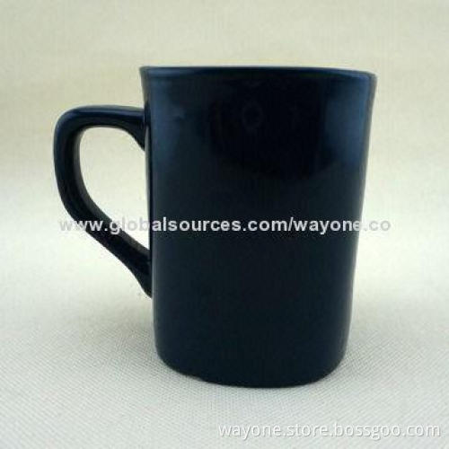 Ceramic Mugs, Color Glazed, Logo Print, Ideal for Promotional, Passed FDA and PROP65